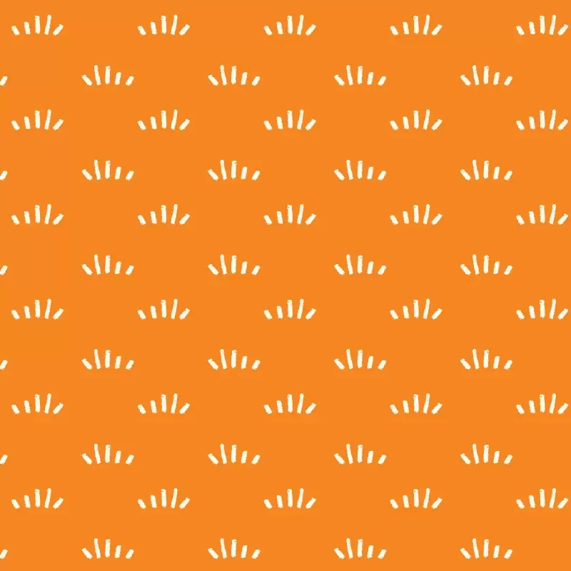 Grass pattern in orange