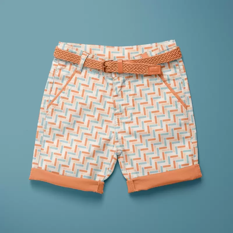 Pavement shorts coral and teal