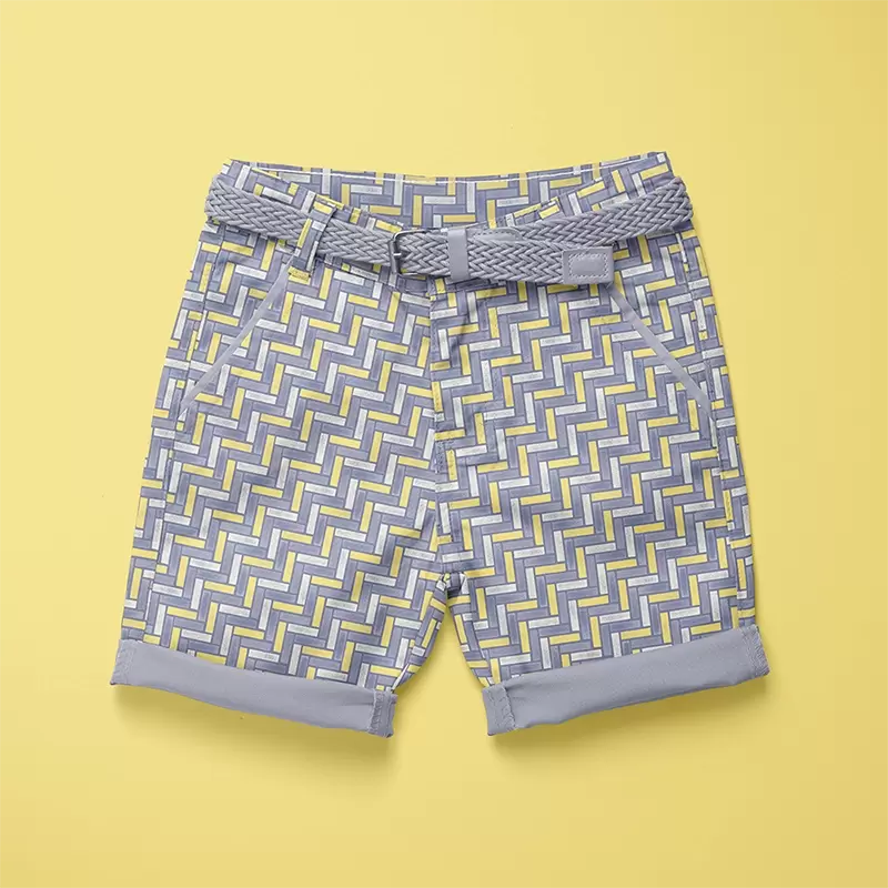 Pavement grey and yellow shorts