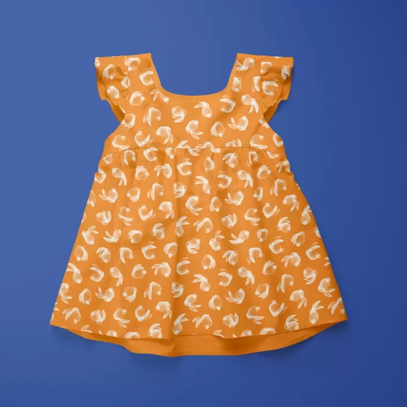 Rabbits orange dress