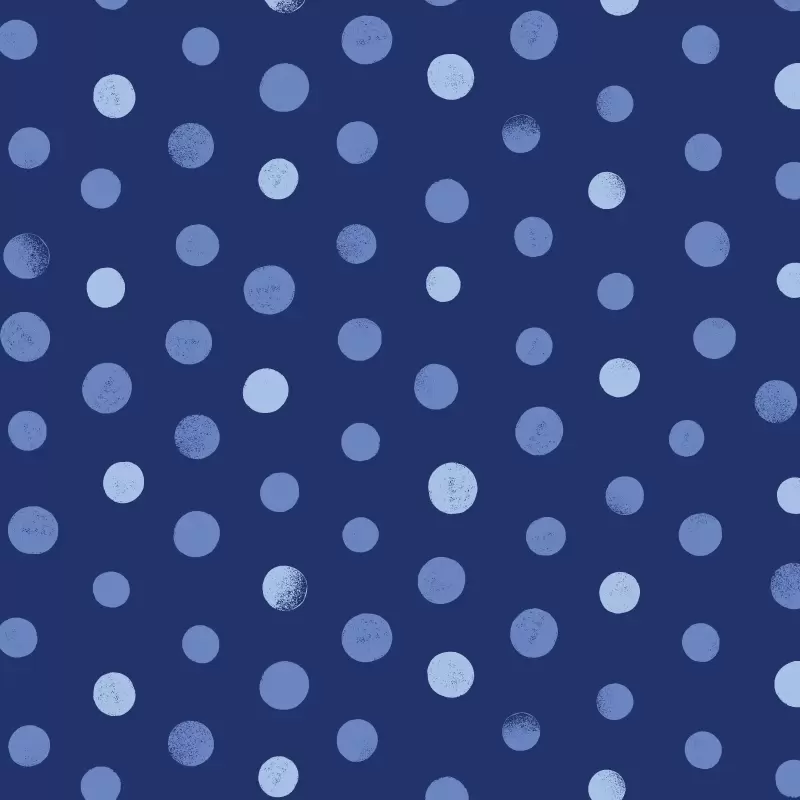 Small polka pattern in deep blue