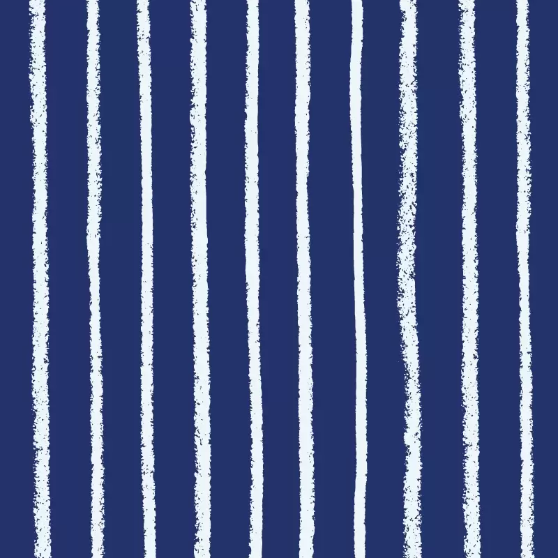 Crayon stripe pattern white on navy